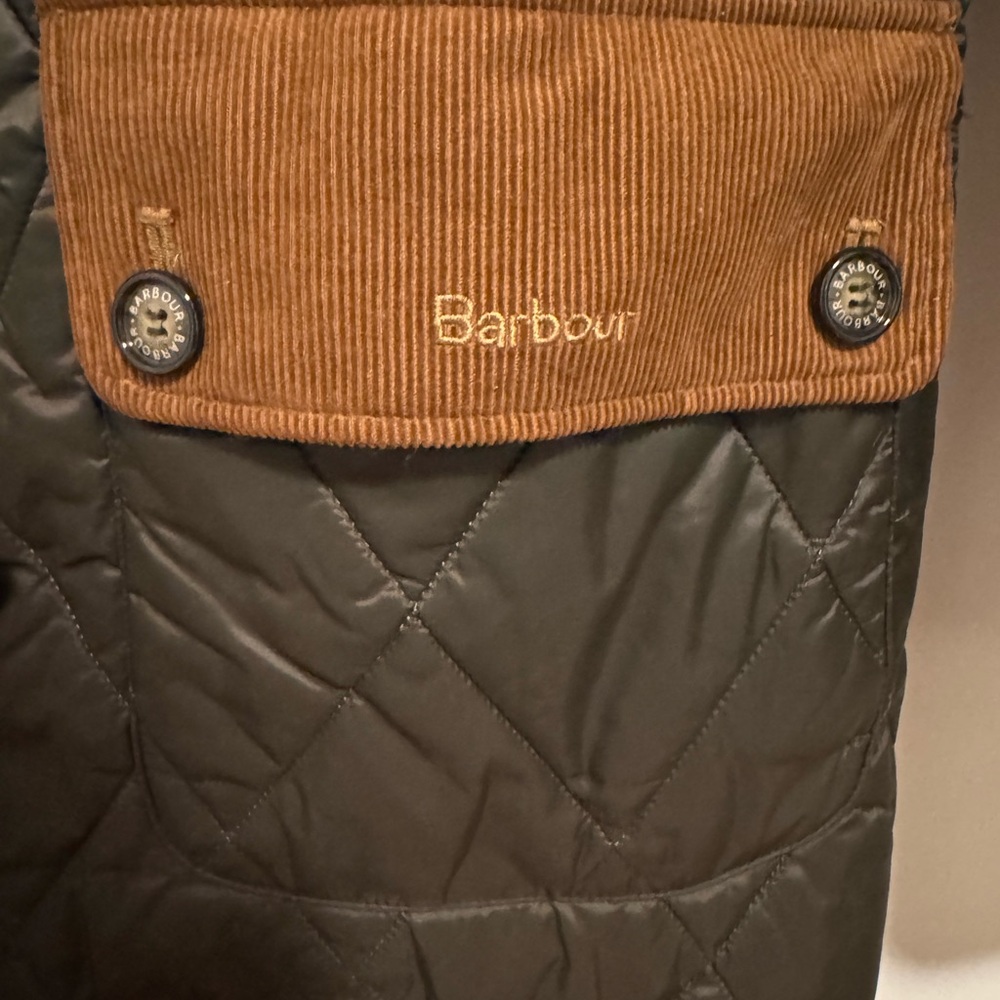 Barbour Mickley Quilted Coat in Olive - Picture 3 of 4